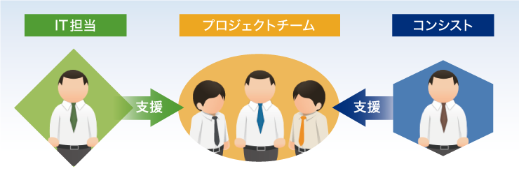 IT担当 支援 プロジェクトチーム DBJデジタルソリューションズ 支援